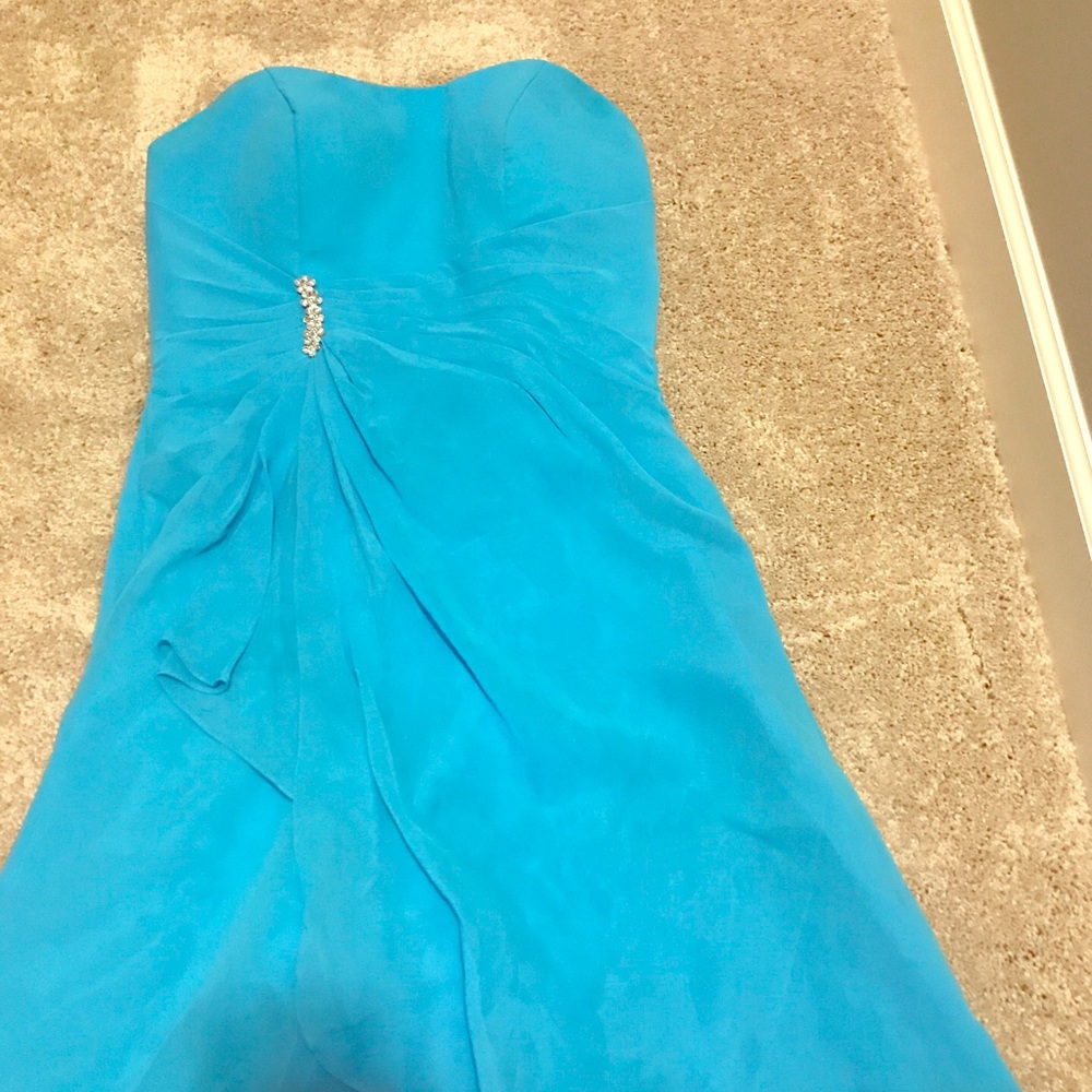 Blue bridesmaid dress